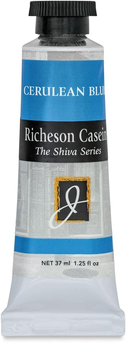 Jack Richeson Artist Casein Colors, 37-Millilitre, Cerulean Blue...