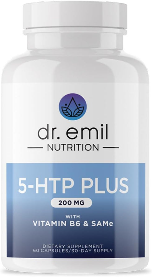 DR. EMIL NUTRITION 200 MG 5-HTP Plus with SAM-e to Maintain Normal Healthy Sleep and Create a Sense of Wellbeing - 5HTP Supplement with Vitamin B6...