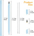 AUAUY 6PCS 2 in 1 Ballpoint Pens and Infinity Pencil, Inkless Pencil, No Sharpening Pencil, Reusable Everlasting Pencil with 6 Replaceable Nib and...