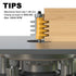 Professional Finger Joint Router Bit 1/4" Shank, Reversible Finger Glue Joint Router Bit for Woodworking, Finger Joint Bit, Joinery Router Bit for...