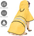 Reflective Dog Rain coats - Waterproof Adjustable Pet Raincoat Jacket, Lightweight Dog Apparel & accessories Raincoat for Small to X- Large Dogs(Y...
