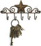 Western Texas Star Key Rack - Wall Mounted - Aged Copper Finish...
