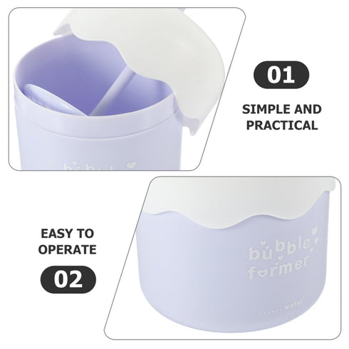 Ipetboom Face Foam Maker,Rich Foam Maker Marshmallow Whip Maker Skincare Tools Facial Cleansing Tool for Face Wash for Her Blue...