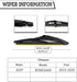 (Pack of 2) Rear Wiper Blade Set Replacement for Jeep Renegade 2015-2020, Back Windshield Window,Rear Wiper Accessories...