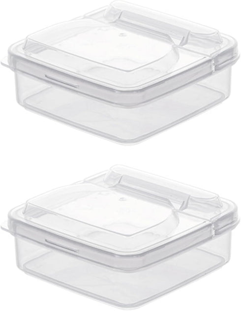 Cheese Storage for Fridge Utensil Holder 2pcs s Deli Meat Saver Airtight Butter Boxes Food Serving Dishes with Lids Meal Prep Container for Kitche...