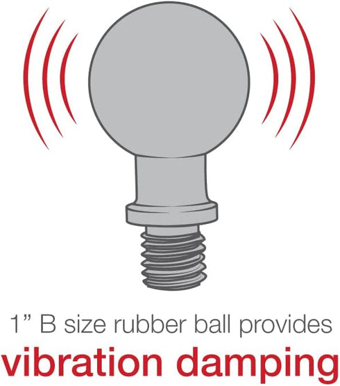 RAM Ball Adapter with M10 X 1.25" Threaded Post...