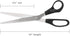 Hygloss Products Armada Precision Straight Trimmer Scissors - Comfortable Handles, Stainless Steel Blades, Vinyl Bag for Storage - Scissors for Cr...