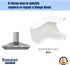 Romalon BP43 99110437 Light Lens Hood Replacement for 40000,41000,and 42000 Series Range Hood