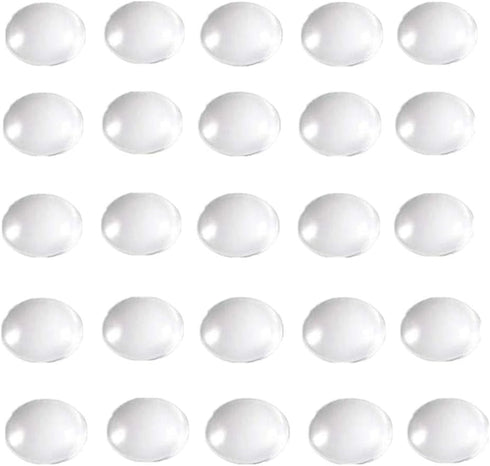 100 Pieces Round Glass Cabochon Clear Dome Tiles Flat Back for Cameo Pendants Photo Jewelry Handcrafts DIY Findings Rings Necklaces (16mm/0.6")...