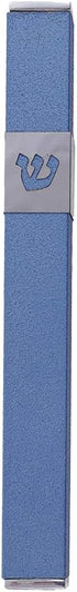 Yair Emanuel Mezuzah Case Holder Solid Color Designed by Artist 12cm (Blue)...