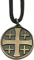 I Have Called You by Name RCIA Pendant Jerusalem Cross Necklace, 1 1/4 Inch...