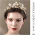 Haomye Gold Wedding Crowns Butterfly Crowns Flower Crown and Tiaras Hair Jewelry Bridal Hair Accessories for Women and Girls...