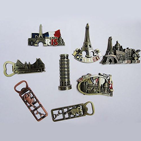 Multi-Use San Francisco Refrigerators Magnets Bottle Opener DIY Personalized for Fridge Door Whiteboard Magnetic Map Magnetic Screen Door Bulletin...