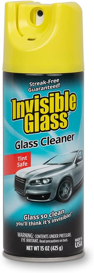 Invisible Glass 91163 Premium Glass and Window Cleaner for Auto and Home Cleans Glass, Windows, Windshields, Navigation Screens, and More, Streak-...