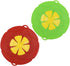 AUANDYU 2-in-1 Spill Stopper Lid Cover and Boil Over Safeguard, Silicone Pot Pan Lid Multi-Function Kitchen Tool (Green and Red)...