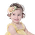 Cinaci 6 Pack Delicate Rose Flower Nylon Headbands Floral Bows Headband Super Stretchy Hair Bands Fancy Headpieces Tiara Crown Accessories Bulk fo...
