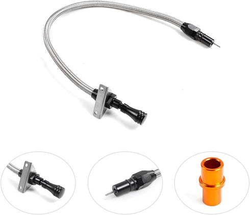 Universal Dipstick Oil Ruler Car Oil Dipstick Steel 530mm Stainless Steel Transmission Dipstick Gearbox Oil Rod for Universal Chevrolet Auto Parts...