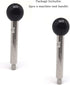 NGe 2pcs Machine Tool Handle with Ball Knob,Revolving Handle Machine Tool,Threaded Revolving Handle,for Machine Tool Accessory,(M8X100)...