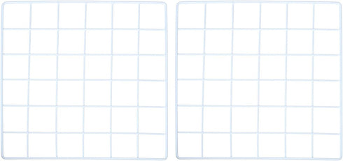 YOKIVE 2Pcs Iron Wire Grid Panel, Decorative Panels Board | Photo Pictures Display Holders Hanging Frame for Home Office (White, 12"x12")...