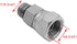 (2-PACK) 6900-04-06-O Hydraulic Hose Adapter Fitting 1/4" Male O-Ring Boss (7/16"-20UNF)×3/8" NPSM Female Pipe Swivel (3/8"-18NPSM) SAE Straight P...