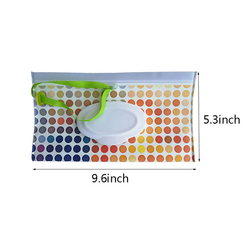 6 Pack Portable Wet Wipe Pouch Dispenser,Reusable & Refillable Portable Baby Lightweight Wipes Holder Case,Handy & Eco Friendly Travel Wipes Bag (...