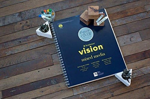 Strathmore Vision Vellum Mixed Media Pad 5.5"X8.5"-98lb, 70 Sheets -62662550...