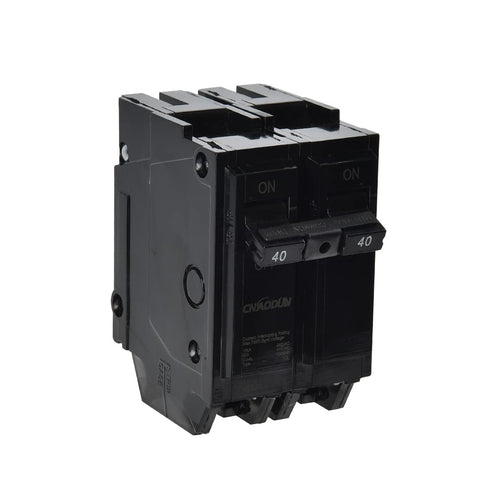 40 Amp Breaker, CNAODUN 2 Pole Circuit Breaker 120/240VAC 10KA Plug-in Mount...