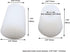 6PCS Silicone Rubber Plug 0.9"x0.67" Tapered Stopper Silicone Plugs Silicone Rubber Protective Plugs 3#, 3 Solid+3 Hole...