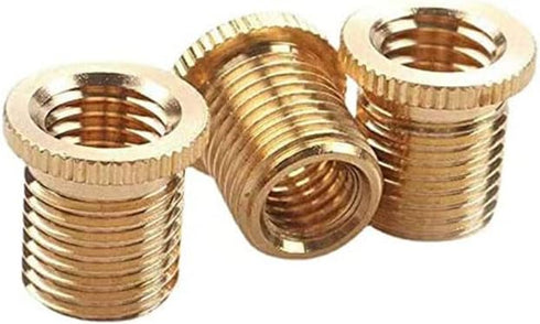 3PCS Brass Shift Knob Adapters Universal M8 X 1.25/M10 X 1.25/M10 X 1.5 Thread Gear Shifter Knob Screw...