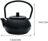 PATKAW Cast Iron Teapot Japanese Tetsubin Kettle Stovetop Tea Kettle Loose Leaf Tea Pot for Boiling Hot Water Tea Black (7.20X7.00X4.30cm)...