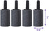 ALEGI 12 Feet Aquarium Airline Tubing Standard with 4 Air Stones and 4 Check Valves for Fish Tank Air Pump, Blue...