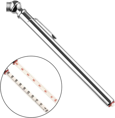 CZC AUTO Pencil Tire Pressure Gauge, Mechanical Air Gage, Stainless Stem Single Chuck with Pocket Clip Tyre Checker for Motorcycle Bike Car RV SUV...