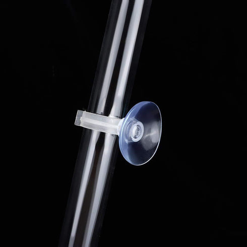 Shrimp Feeding Tube and Dish, Acrylic Transparent Aquarium Feeder Shrimp Feeder Tube Tray with Suction Cups Tube Feeding Dish Tray for Fish Tank A...