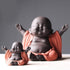 Ceramic Laughing Buddha Statue Maitreya Happy Buddha Statue Little Cute Baby Monk Figurine Buddha Figurines Home Decor Creative Crafts Dolls Ornam...