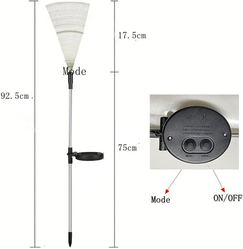 XIHAMA Solar Garden Lights 2 Pack,Fairy Firework Lights for Outdoor Yard Planter Pathway Patio Party Wedding Decorative,200 LEDs with 8 Lighting M...