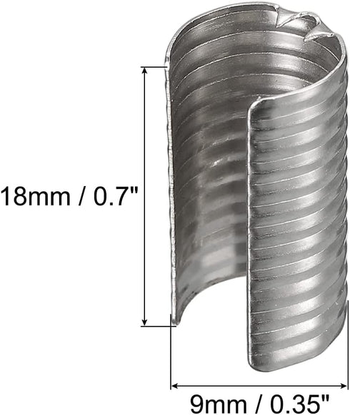 uxcell Leather Rope Clip, 100Pcs Cylindrical Crimping Cord Crimps Foldable String Leather Cord Fastener for DIY Lanyard, Tassel, Jewelry Making, W...