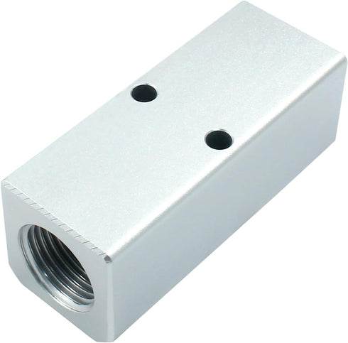 2 Way Pneumatic Manifold Air Distribution Block, G1/2 Supply Port, G1/4-Inch Output Port, Pneumatic Air Compressor Manifold Fitting...