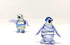 2 Penguins Tiny Figurines Hand Blown Color Glass Art Animals Collectible Gift Home Décor (Blue Green)...
