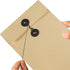 10 Pcs Vintage Kraft Paper File Folder Thickened A5 Filing Envelope Project Photo Pockets Reusable Document Wallet Bag with String Tie Closure for...