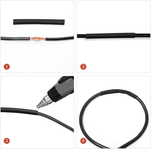 MUYI 2 Wire Connector, 8 Kits 16AWG DT Connectors Automotive Waterproof Electircal Plugs with 4.72" Pigtail Wiring Harness Heat Shrink Tube...