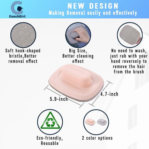 Lint Brush, 2-Pack Lint Remover, Pet Hair Remover, Clothes Brush, Magic Lint Remover Brush, Sheet and Carpet Cleaning Brush, No Need Lint Roller R...