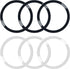 6 Pcs Universal Metal Rings Sticker Compatible for Magsafe Magnetic Wireless Charger iPhone 15 14 13 12 Pro Mini Max Galaxy,Ultra-Thin Car Charger...