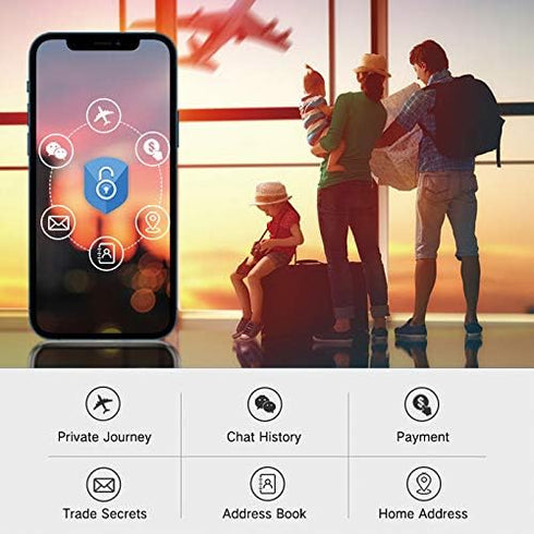 PERFECTSIGHT HD Clear Privacy Screen Protector Compatible with Apple iPhone 12/ iPhone 12 Pro 2020, Anti-Spy Blue Light Filter Tempered Glass (6.1...