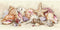 Gold Petite Seashell Treasures Counted Cross Stitch Kit-8x4 18 Count...