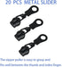 Meikeer 10Yards Bulk Zippers #5 Nylon Coil Zippers by The Yard with 20pcs Zipper Sliders for DIY Sewing Craft Bags(Black)...
