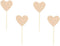 24 Pack Glitter Rose Gold Heart Cupcake Toppers...