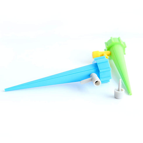 Plant Watering Devices, 6Pcs Self Watering Spikes, Slow Release Control Valve Switch Automatic Watering Drip System, Adjustable Water Volume Drip ...