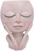 Face Flower Pot Head Planter Pot Cute Lady Face Succulent Planter Resin Cactus Planter Funny Head Plant Pot for Home Garden (Corlor A)...