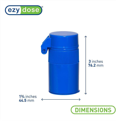 EZY DOSE 3 Compartment Pill Crusher, Cutter and Grinder, Daily Usage, Safely Cut Pills, Vitamins, Tablets, Accurate and Easy Cutting, Stainless St...