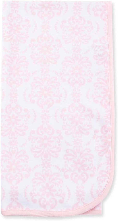 Little Me Unisex Baby Swaddling Receiving Blankets, Damask Scroll, 30 x 27 Inches...
